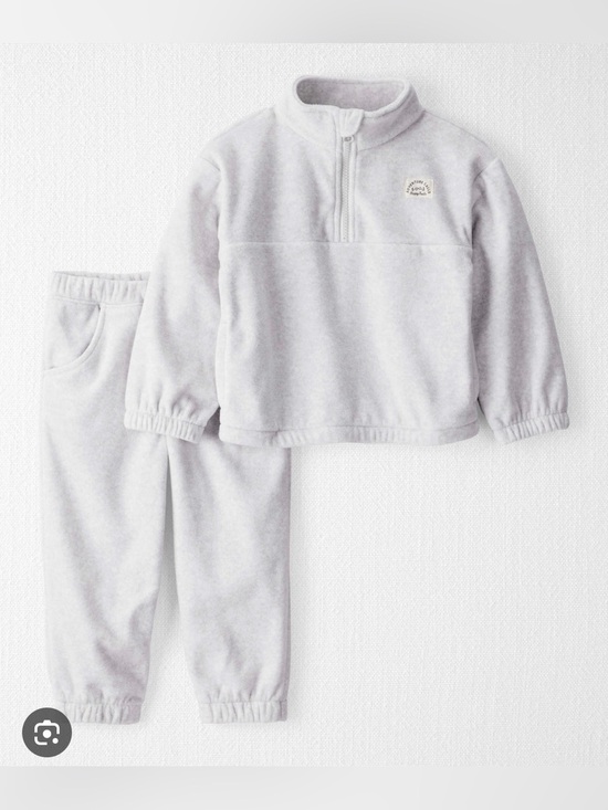 Other - Little Planet by Carter's Light Gray Fleece Jacket — Toddler 2T